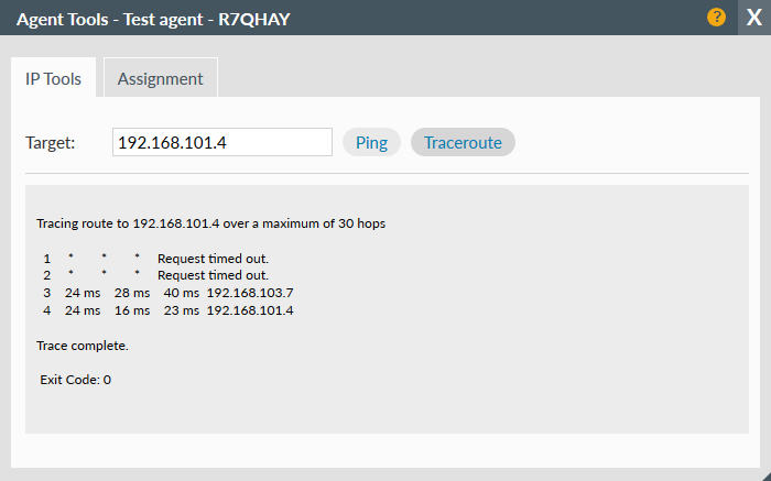 Agent Tools IP Tools tab