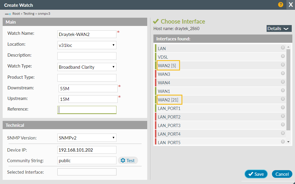 Create watch Dratek choose interface