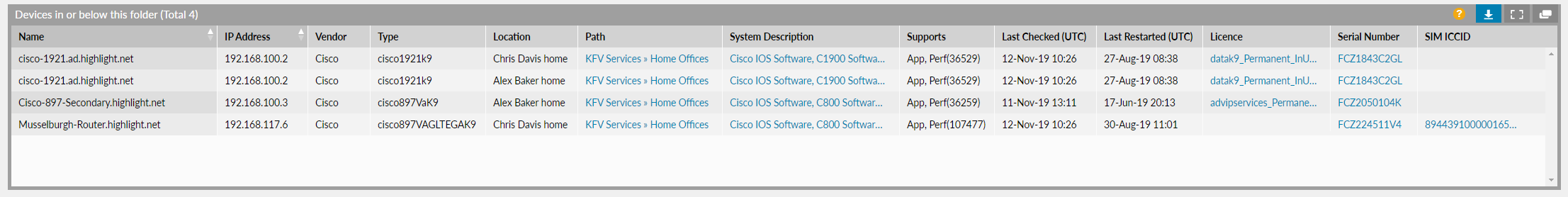 Device Inventory